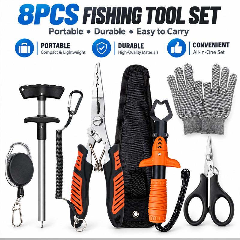 مجموعة كماشة صيد متعددة الاستخ - مراجعة Fishing Line Cutter وسعره